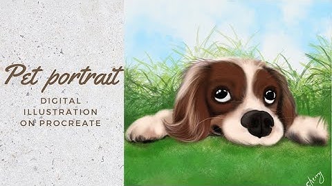 Pet Portrait illustration ❤️❤️❤️ #procreate #petportrait #digitalarts