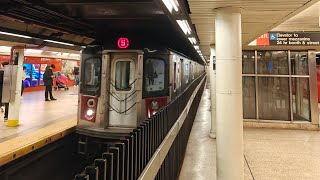 NYC Subway Lexington Avenue Line: R142/A (4) & (5) Trains PM Rush Hour Action at Bowling Green