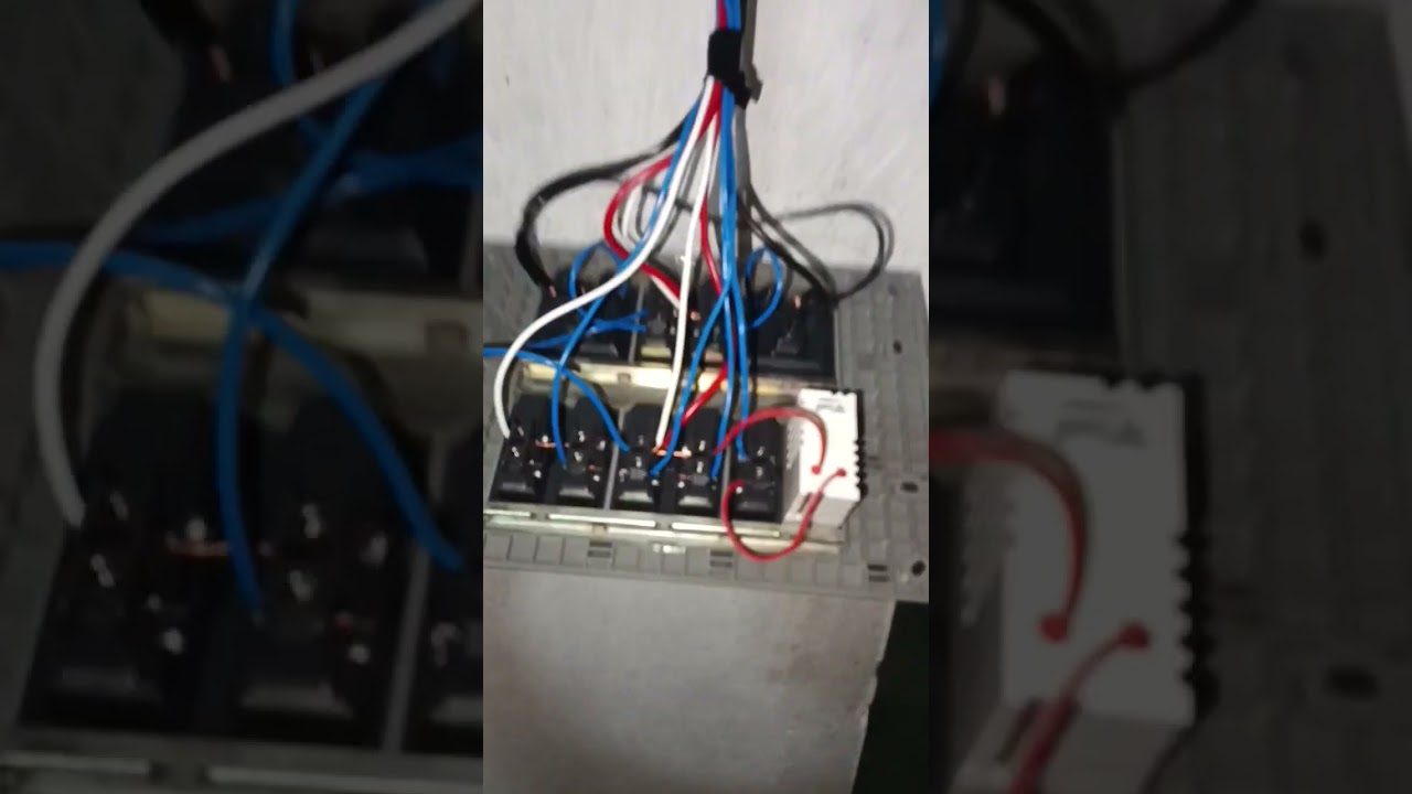 Electrician board wiring work || #board #wiring #electrician #switch