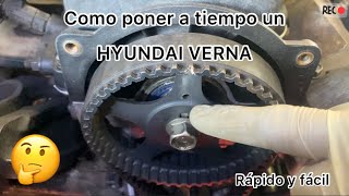 Como poner a tiempo un HYUNDAI VERNA 🚙 (rápido y fácil)