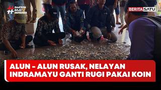 Alun - Alun Rusak, Nelayan Indramayu Ganti Rugi Pakai Koin #beritasatu