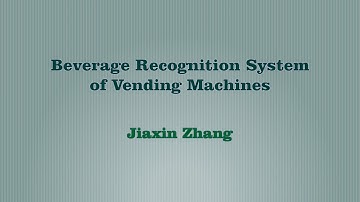 Beverage Recognition System of Vending Machines