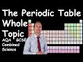 Periodic Table WHOLE TOPIC video for GCSE Chemistry.