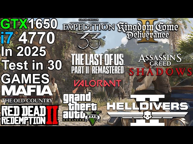 GTX 1650 + i7 4770 - Test 30 Games - YouTube