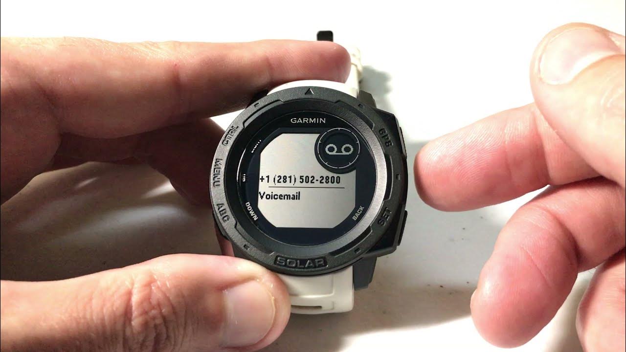 Garmin Instinct Notifications Widget YouTube