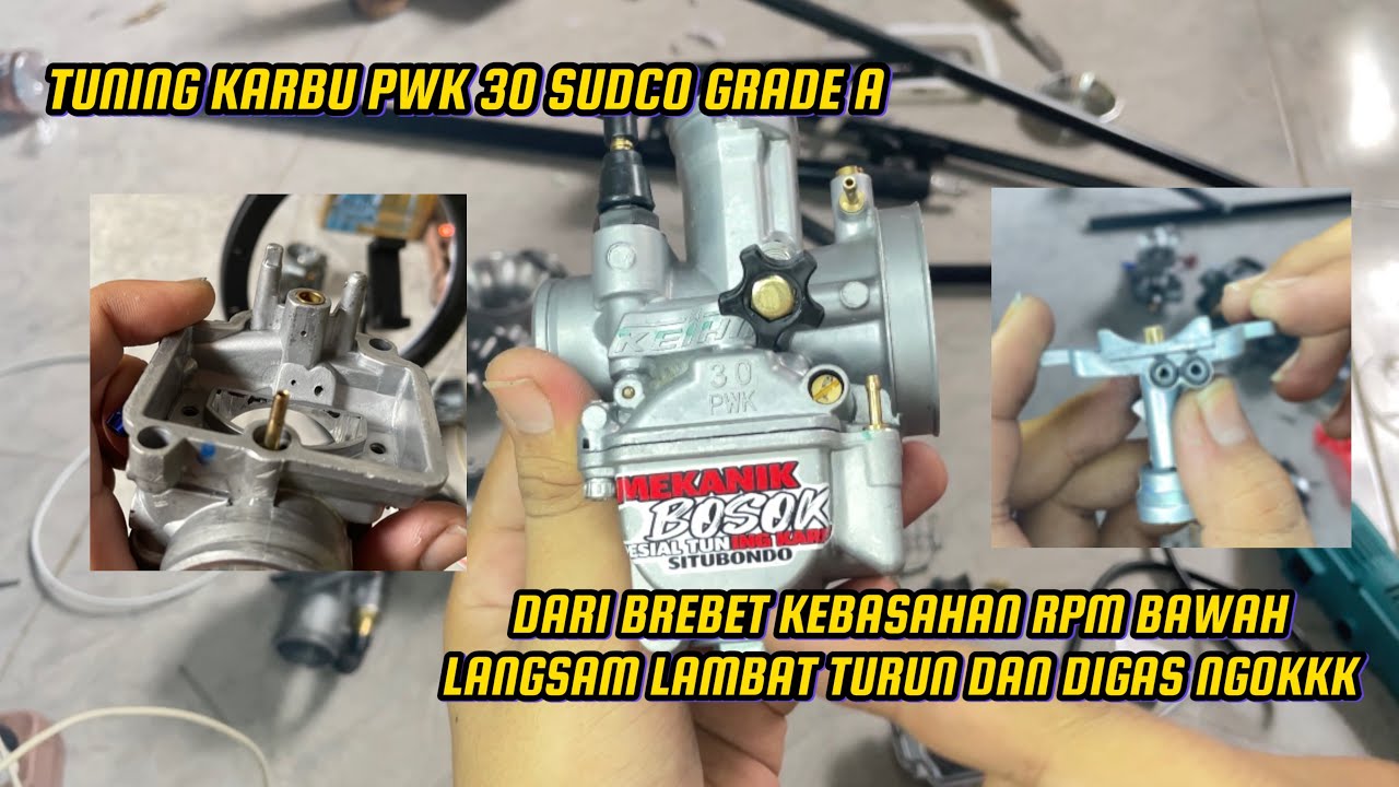 PROSES SETTING TUNING KARBU PWK YANG DARI NGOK BREBET RPM BAWAH SAMPAI ENAK BISA GASPOLL RPM ATAS