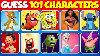 💡⚡Only Real Fans Can Guess All 101 Disney & Cartoon Characters! 🎬