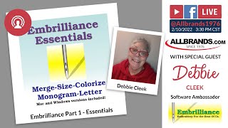 THE ALLBRANDS SHOW | Embrilliance Part 1  Essentials with Debbie Cleek
