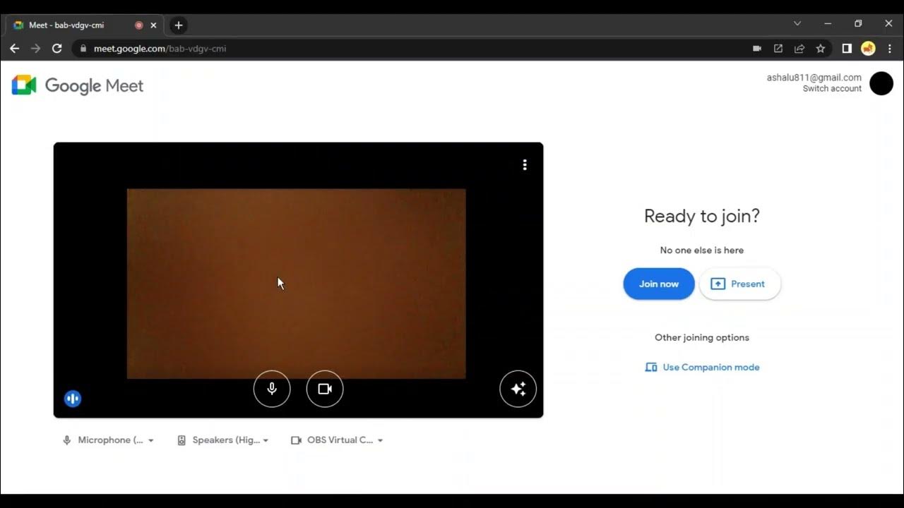 How to use OBS Virtual Camera for Google Meet How To Use OBS Virtual