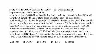 Exam FM exercise for October 7, 2017