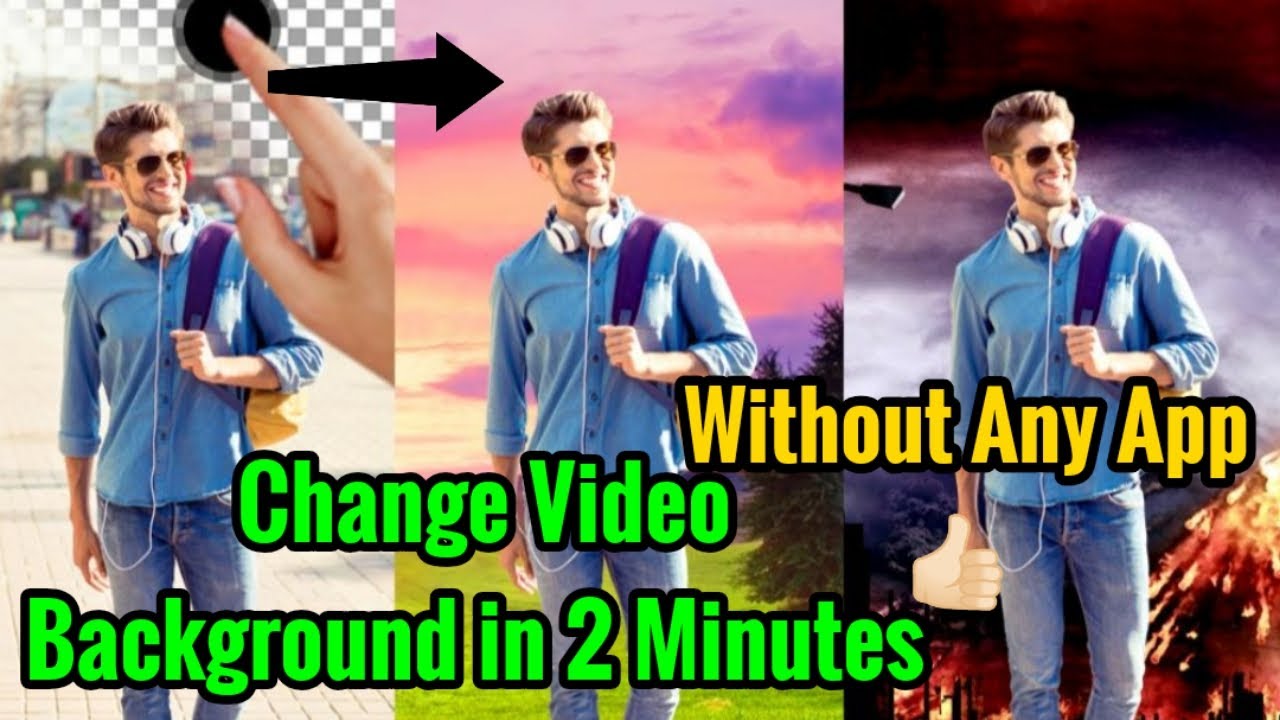 How to change Video Background without green screen or without any app