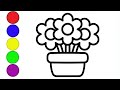 Сурет салу гүлдер | How to draw flowers very easy step by step | Gullar rasm chizish