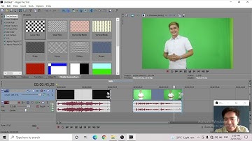 SONY VEGAS tutorial CHANGING BACKGROUND using green screen