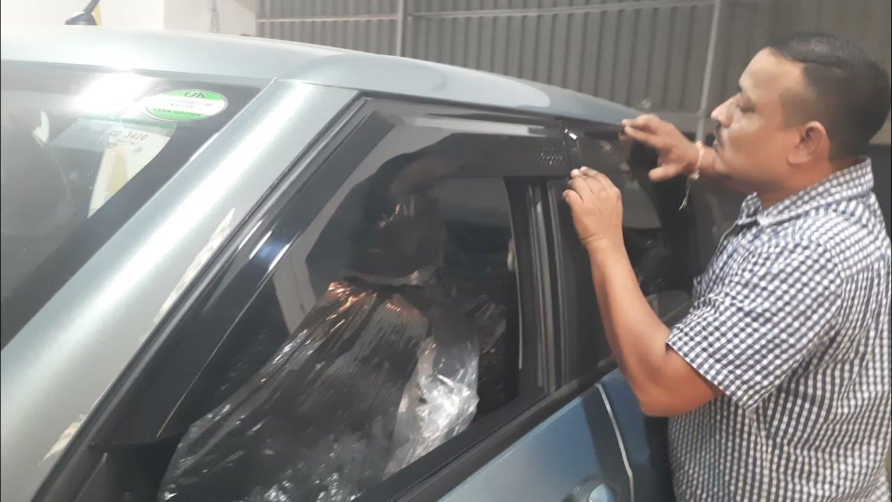 TATA PUNCH Door Visors and Door Gaurd installation YouTube