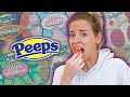 Trying WEIRD FLAVORED PEEPS Marshmallows