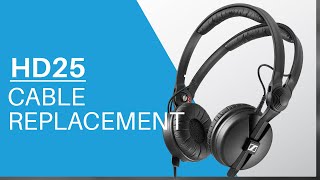 How to replace Cable on Sennheiser HD25 Headphones - YouTube