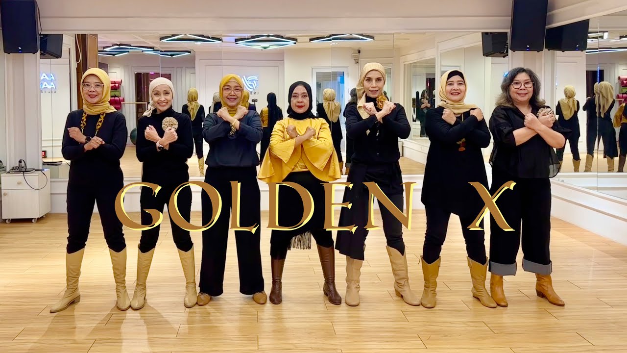 Golden X - Line Dance // Roy Hadisubroto & Fiona Hadisubroto 