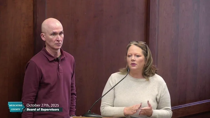 October 27th 2025 Muscatine County Board Meeting