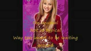 Hannah Montana / Miley Cyrus - Rockstar with Lyrics