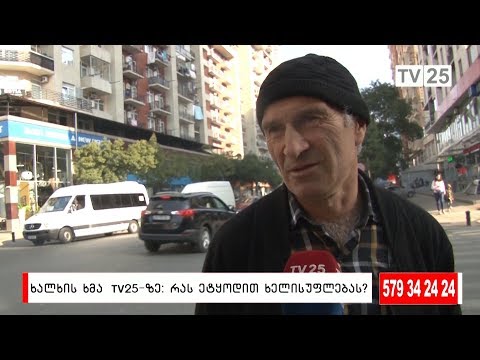 რას ეტყოდით ხელისუფლებას?