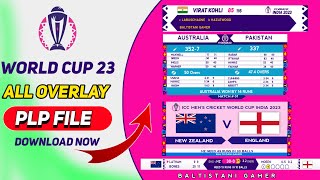 ICC World Cup 2023 All Score Overlay PLP File Download link 🔥 Cricket Scorecard Overlay plp #cricket screenshot 2