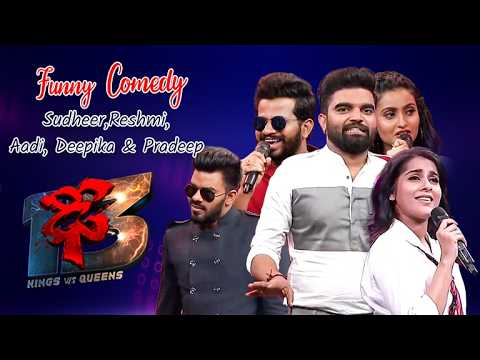 Sudigali Sudheer, Rashmi, Hyper Aadi, Varshini & Pradeep | Funny Performance Dhee 13 | ETV Telugu