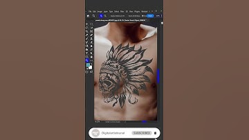 Add Amazing Tattoos Under 1 Minutes with Photoshop!