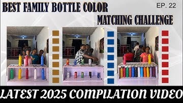 🆕🎯- THE MOST FUNNY, SMART & ENTERTAINING BOTTLE COLOR MATCHING CHALLENGE -2025 COMPILATION VIDEO