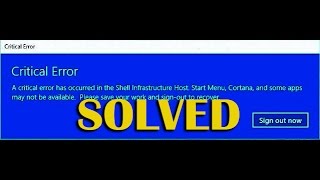How to Fix All type "Critical Errors message"