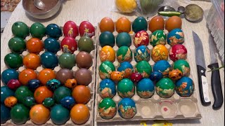 Как баба Злати боядисва яйцата? Кратко видео