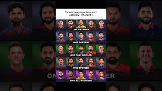 One Pick Challenge 🏏 IPL 2026 – Kisko Chuno Ge? #ipl2026 #chellenge #shorts