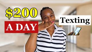 Make US$200 A DAY to CHAT Online (Texting) on This Website | Chat Online Jobs
