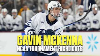 Gavin McKenna college hockey tournament highlights at Penn State