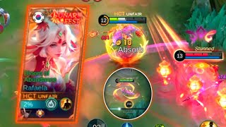RAFAELA NEW REVAMP NEW PASSIVE IS HERE 🤩 Rafaela LUNAR FESTIVAL Skin Gameplay ~MLBB