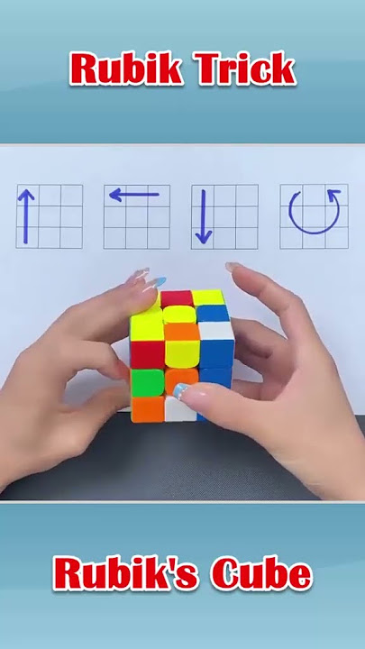 Learn how to solve a rubik's cube 3x3 in 1 minute