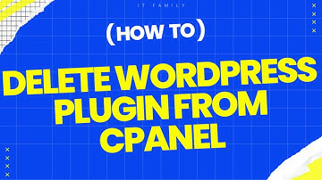 how to delete wordpress plugin from cpanel