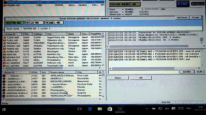 Yaesu DR-1X in C4FM via the HRI-200 Wires-X Network