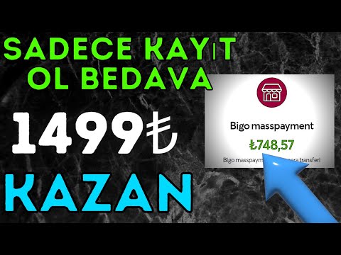 Sadece Kayıt Ol Bedava 1499₺ Kazan 🤑-💰(ÖDEME VİDEO)🤑- İnternetten Para Kazanma Yolları 2023