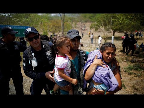 Macroredada contra migrantes de una caravana en México