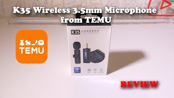 K35 Wireless Microphone from TEMU Review