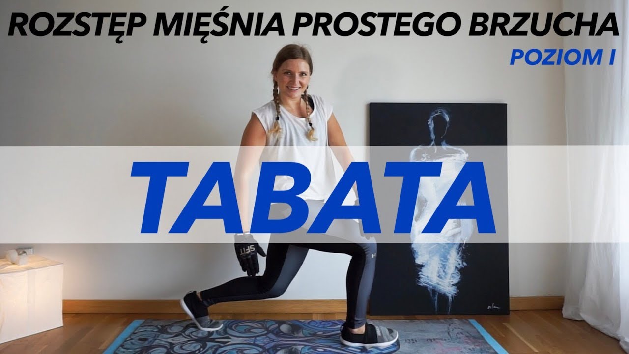TABATA - ROZSTĘP MIĘŚNIA PROSTEGO BRZUCHA - POZIOM I