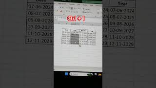 Excel Date Formula Trick | Auto Day Month Year Formula in Excel | Excel Tips & Tricks #excel