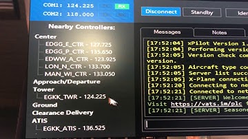 Vatsim radio frequency change.