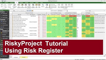 RiskyProject Enterprise Tutorial: Using Risk Register