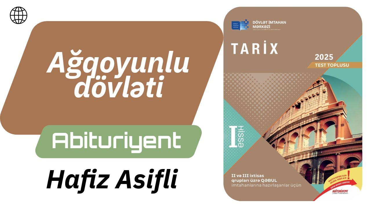 Ağqoyunlu dövləti / Tarix test toplusu 2025 / I hissə