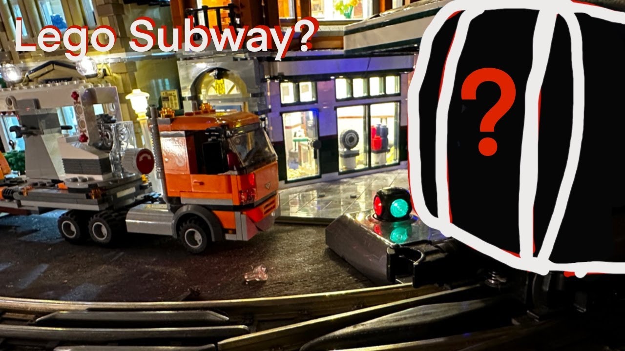 Running RK Graffiti R-17 Subway Set Through NEW LED Lego City ...