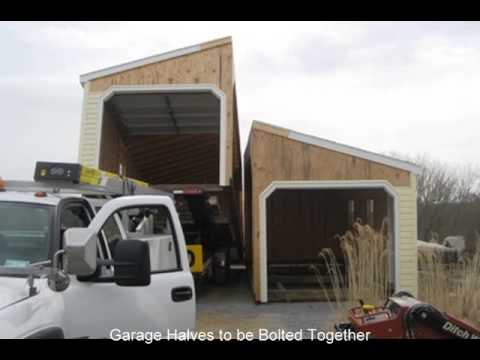 20x20 Vinyl Bolt Together Garage in Monrovia Maryland 