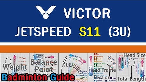 Victor JetSpeed S11 3U (Badminton Racket Analysis)