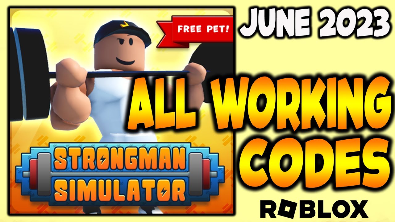 *NEW* ALL WORKING CODES FOR 💪 STRONGMAN SIMULATOR 💪 IN JUNE 2023 ROBLOX