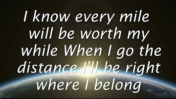 Go The Distance - Michael Bolton (Lyrics) HD